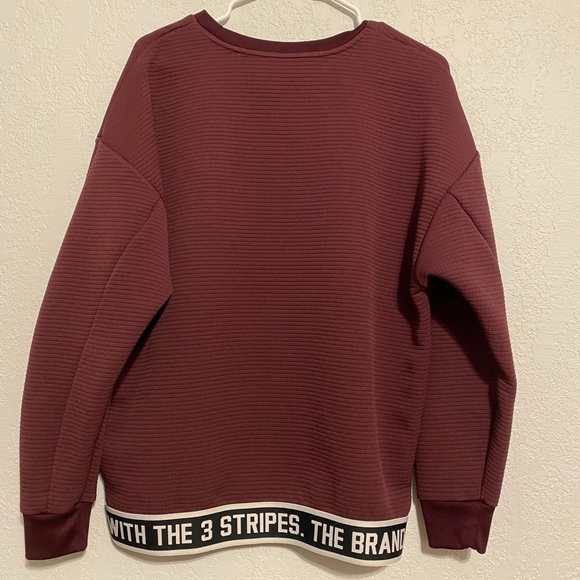 Women’s Maroon Adidas Pull Over - Picture 2 of 2